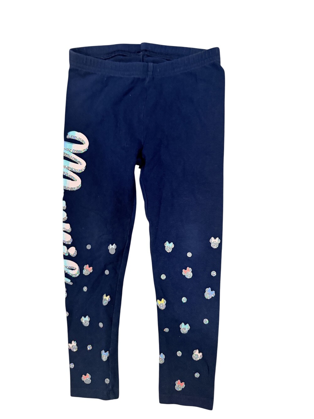 Disney Jumping Beans Toddler Leggings Size 4 Navy Blue Cotton Spandex